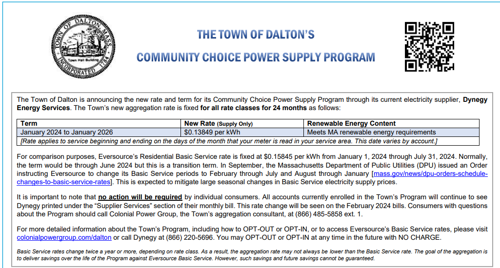 Community Choice Power Supply Program Update
